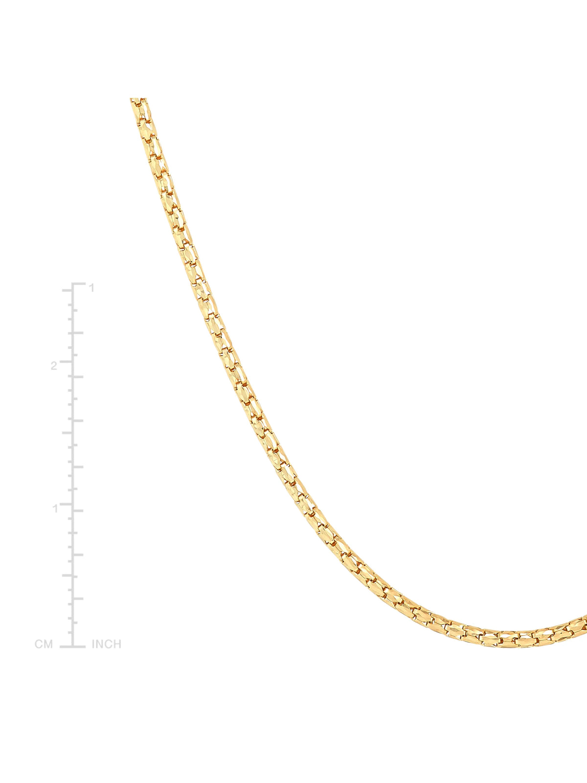 14kt Yellow Gold Bird Cage Chain Necklace, 18" W2336