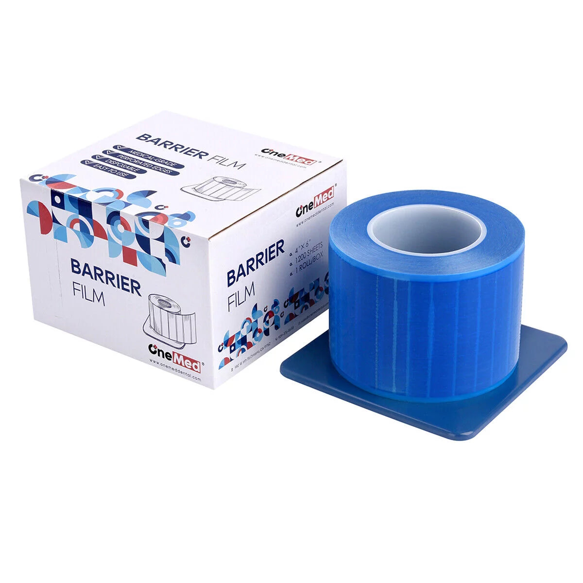 Blue PE Barrier Film 4"x 6" 4 Rolls N83853