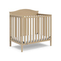 4-in-1 Convertible Mini Crib with Bonus Mattress (Driftwood) U3957