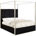 Black Velvet King Bed R10545