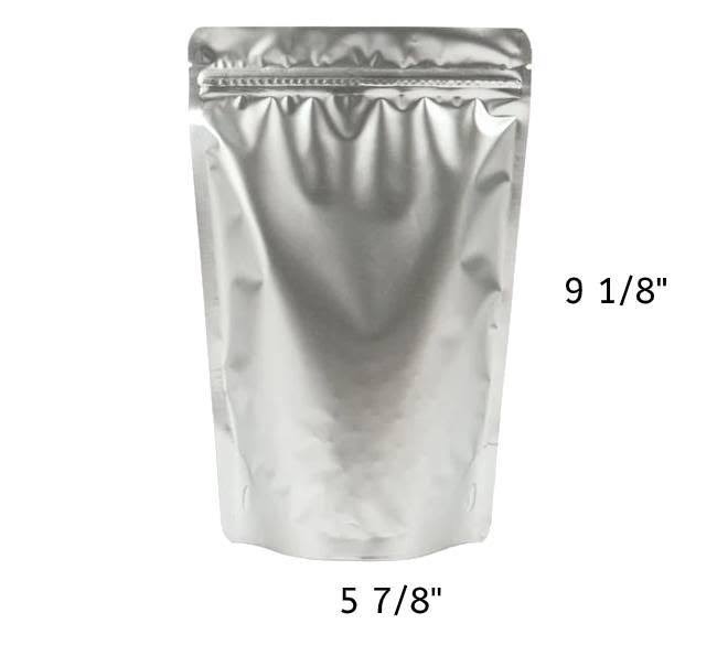1 Ounce Metallized Stand Up Zipper Pouch, 500 Count R284765