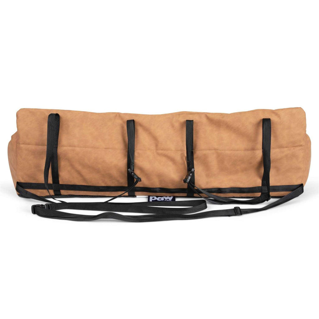 Faux Leather Memory Foam Dog Car Bed Z221
