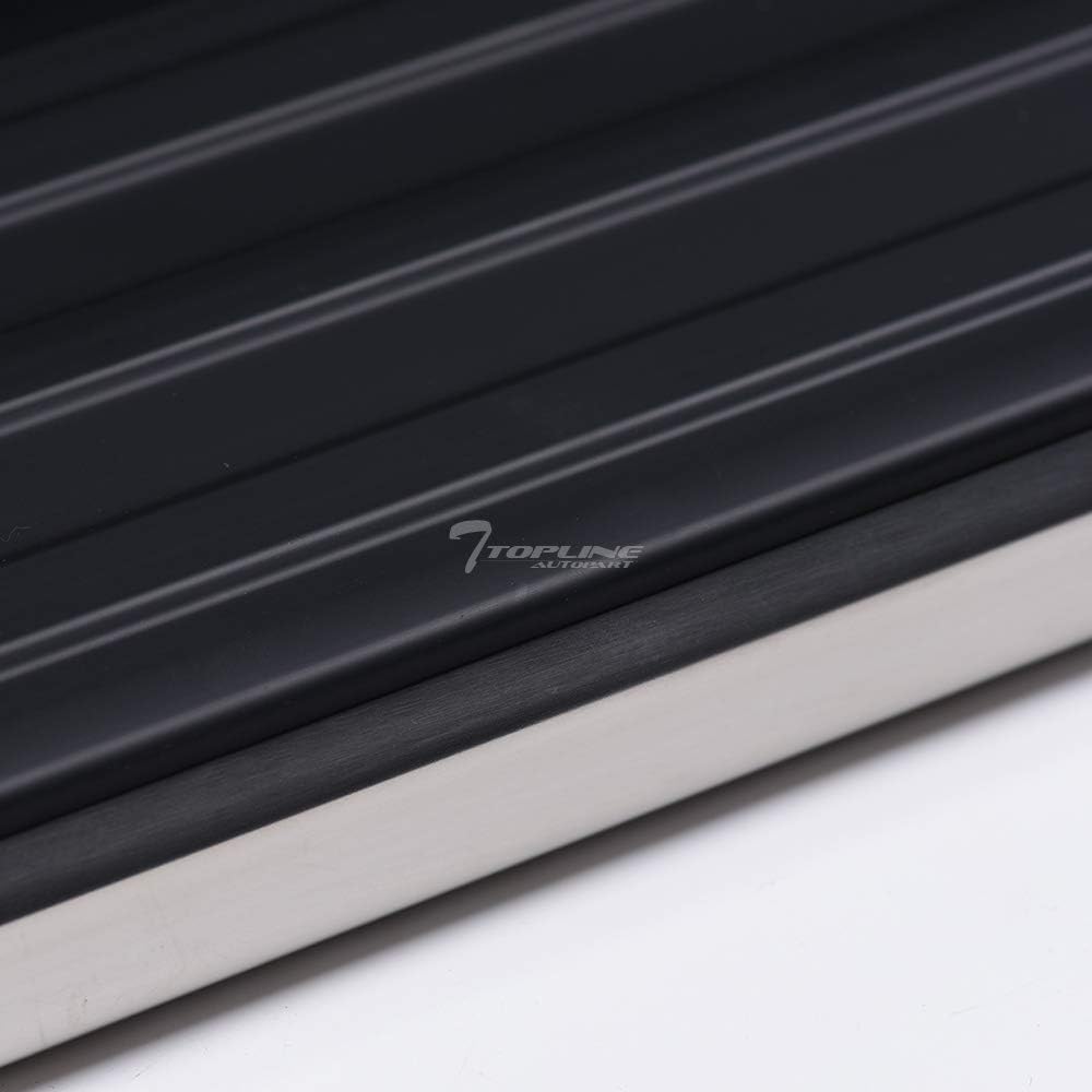 Black With Chrome Trim Aluminum Side Step Rail Running Boards For Nissan Frontier Crew Cab A348343