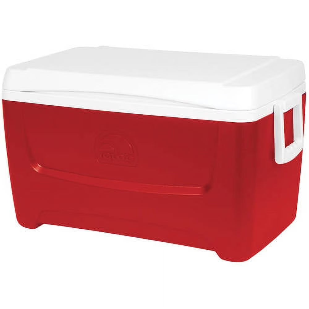 Red 48-Quart Ice Chest Cooler C8337