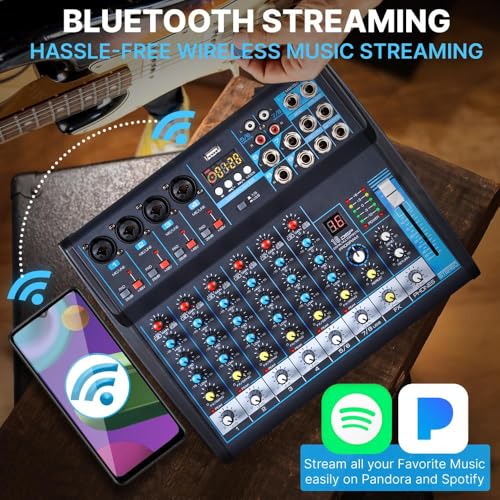 8 Channel Digital USB Bluetooth Audio Mixer I5960