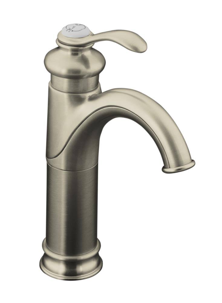 Brushed Nickel Single Hole Bathroom Faucet V59578