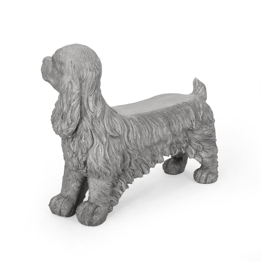 Gray Dog Bench B401121