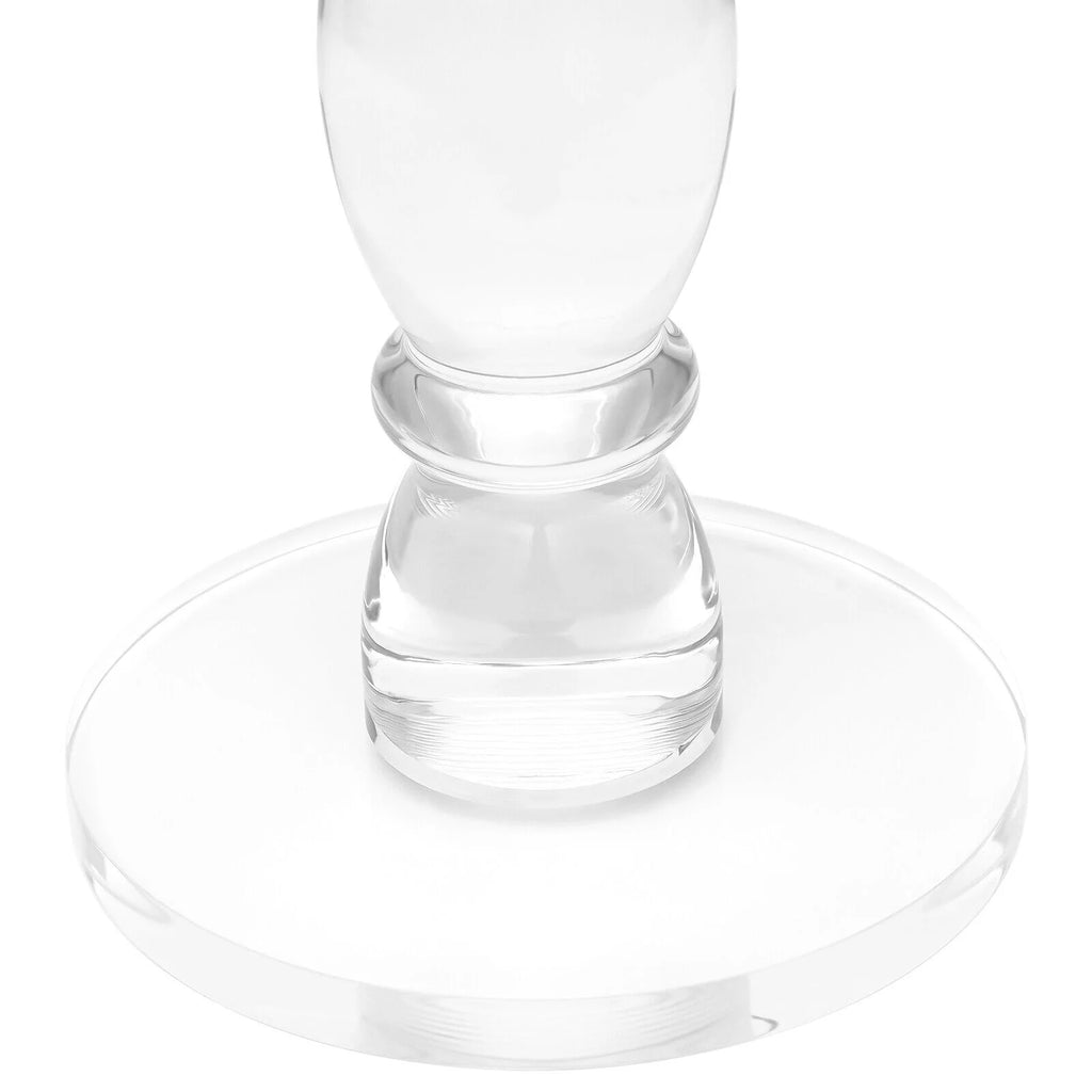 Acrylic Round End Table with Transparent Top Y14805