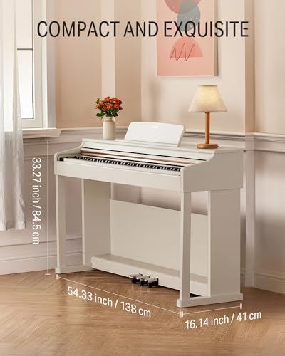 88-Key Weighted Action Digital Piano with Furniture Stand P44416