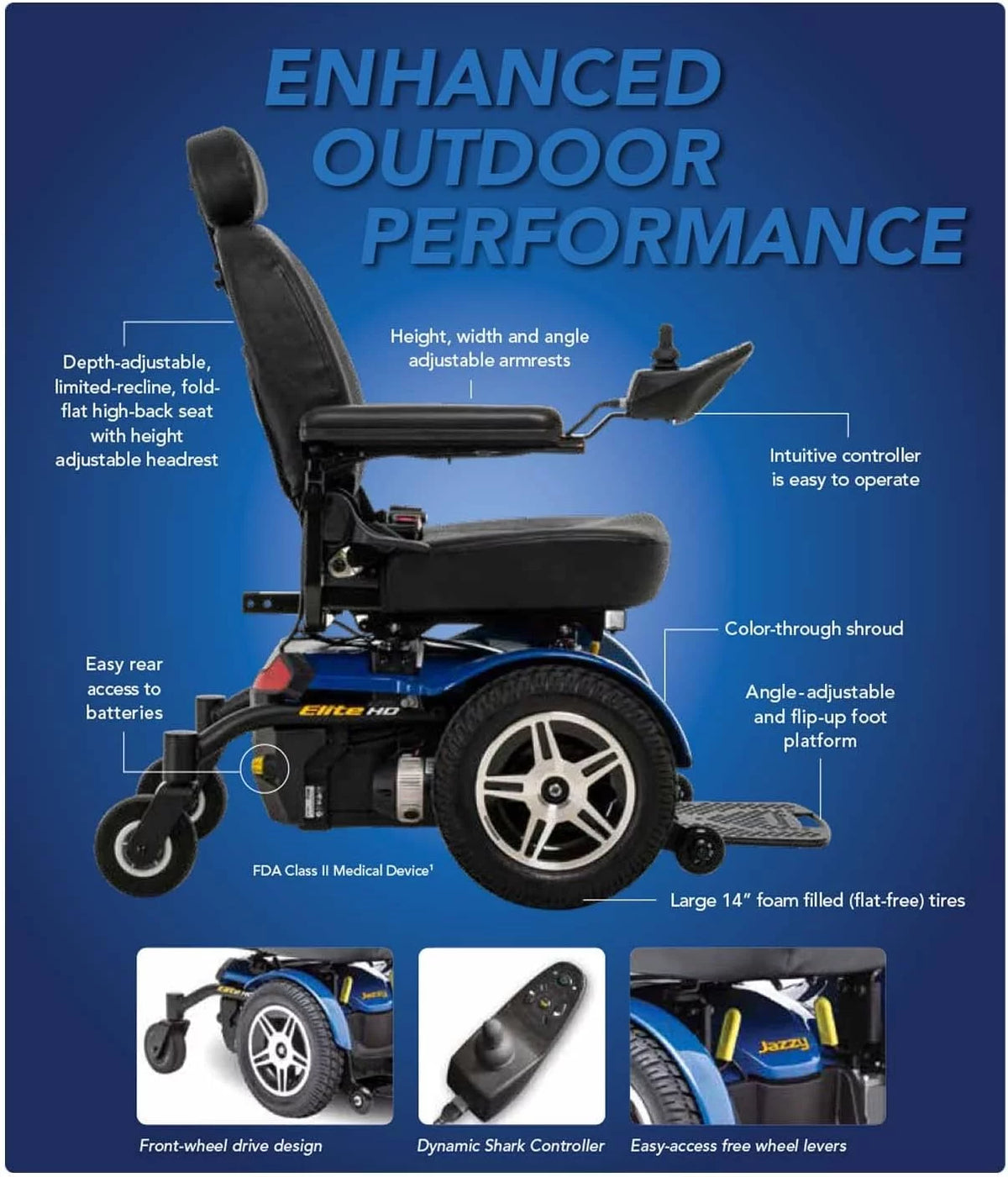 Heavy Duty Power Chair R431