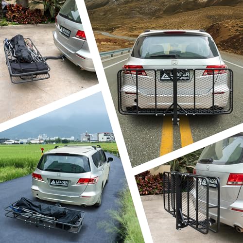 60"x24"x6" Folding Cargo Carrier Hitch Mount N636334