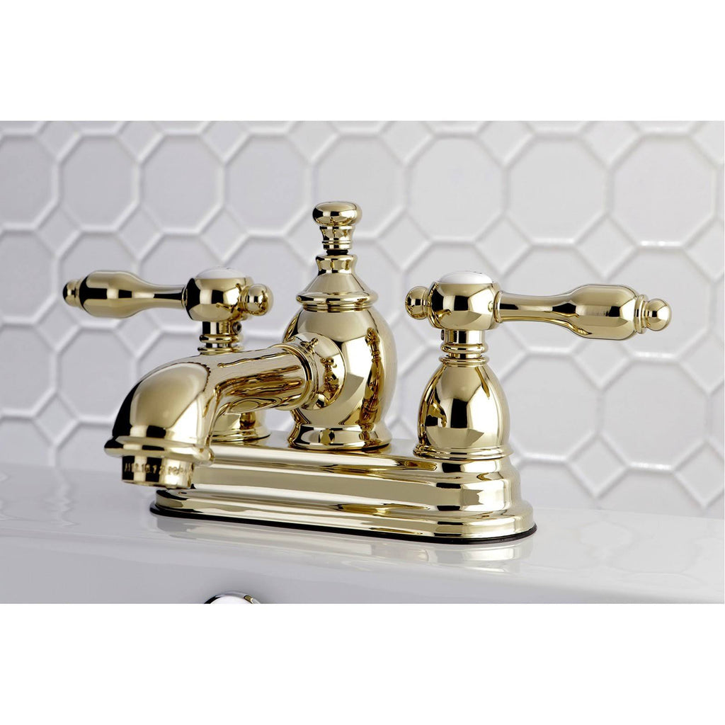 Polished Brass Centerset Lavatory Faucet with Pop-Up X8060