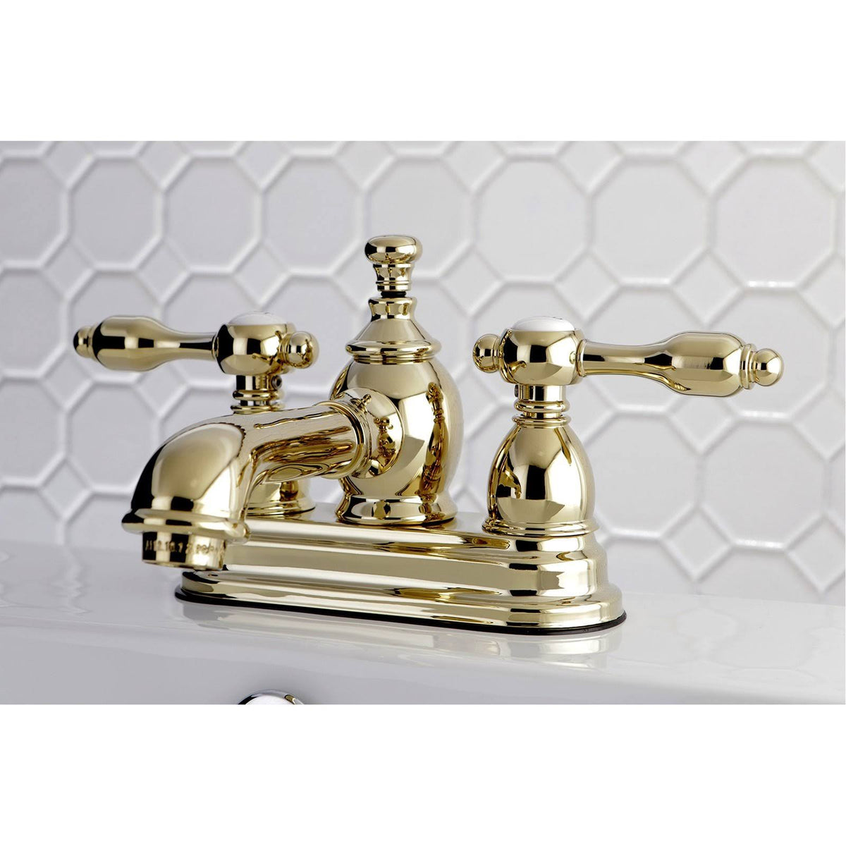 Polished Brass Centerset Lavatory Faucet with Pop-Up X8060