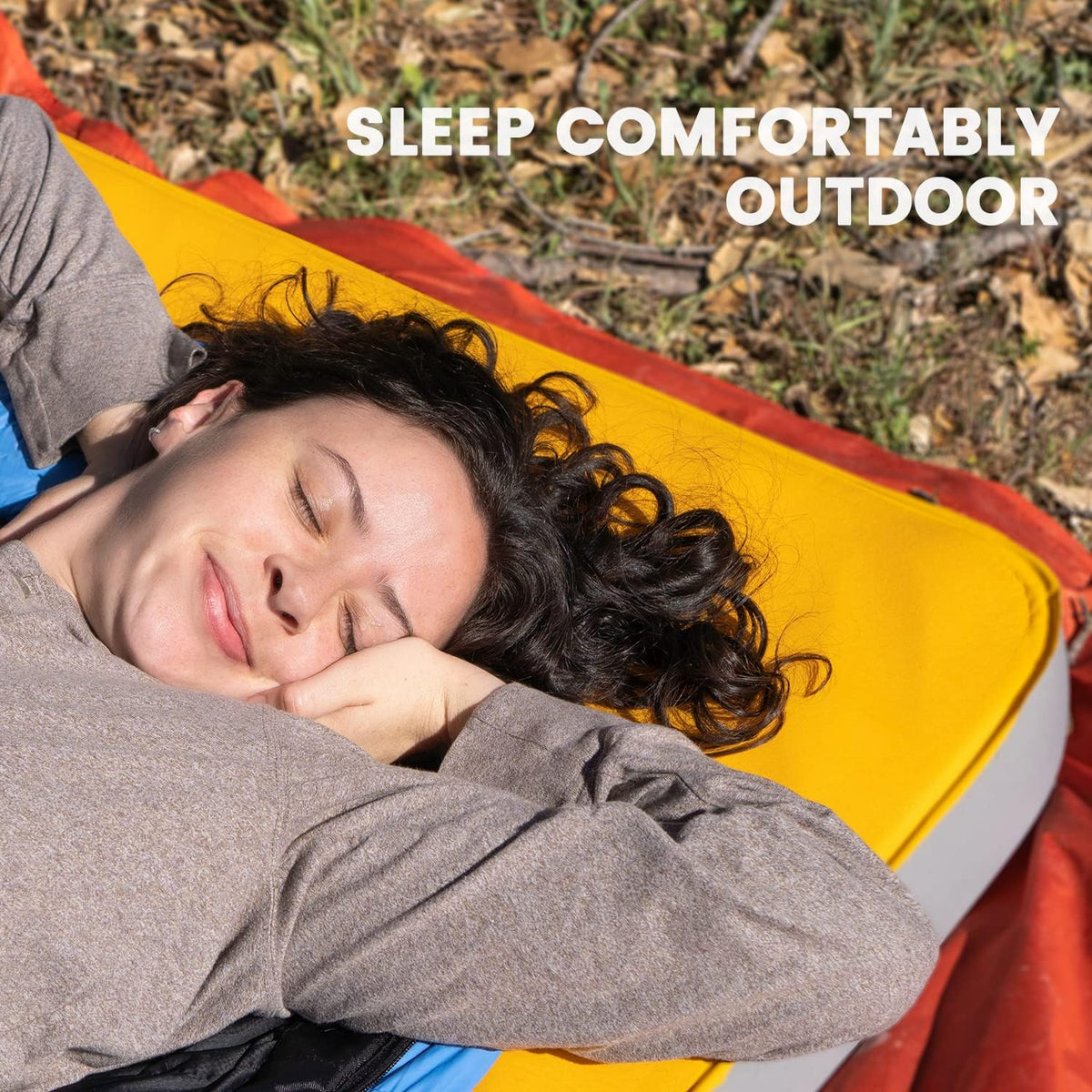 4 Inch Self-Inflating Foam Sleeping Pad with Pump Sac, 78'' x 30'' x 4'' I426