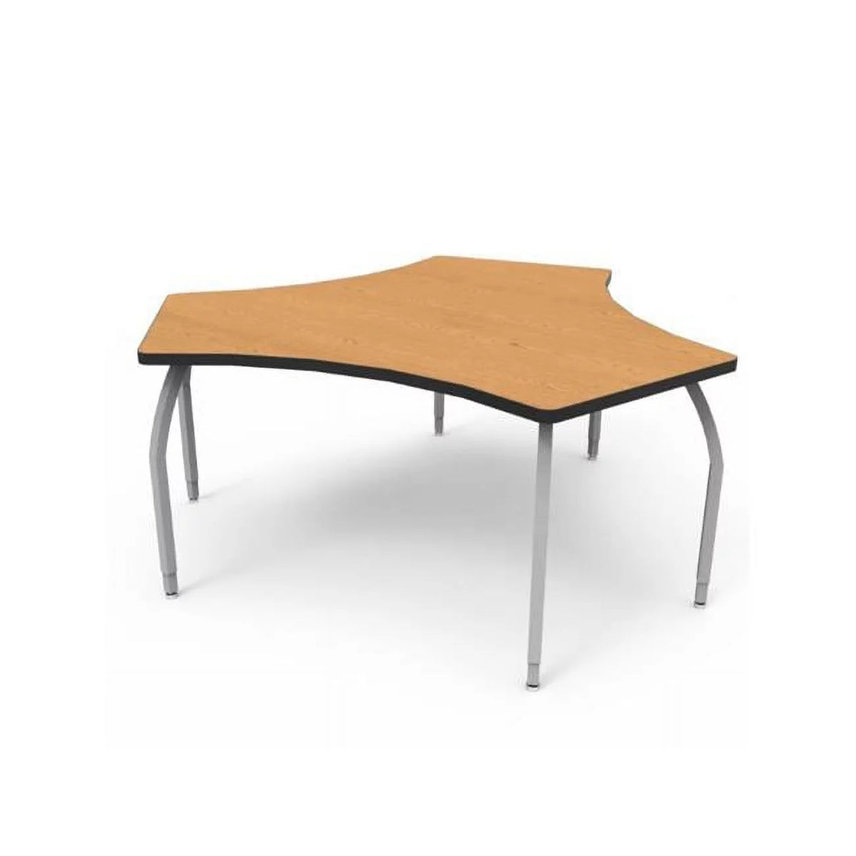 Bannister Oak Laminate Desk with 3 Adjustable Legs Q4447