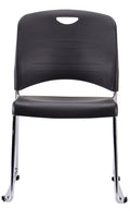 Black Plastic Guest Chair S679406