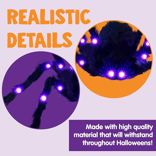 Halloween Light-up Spider and Spiderweb X960