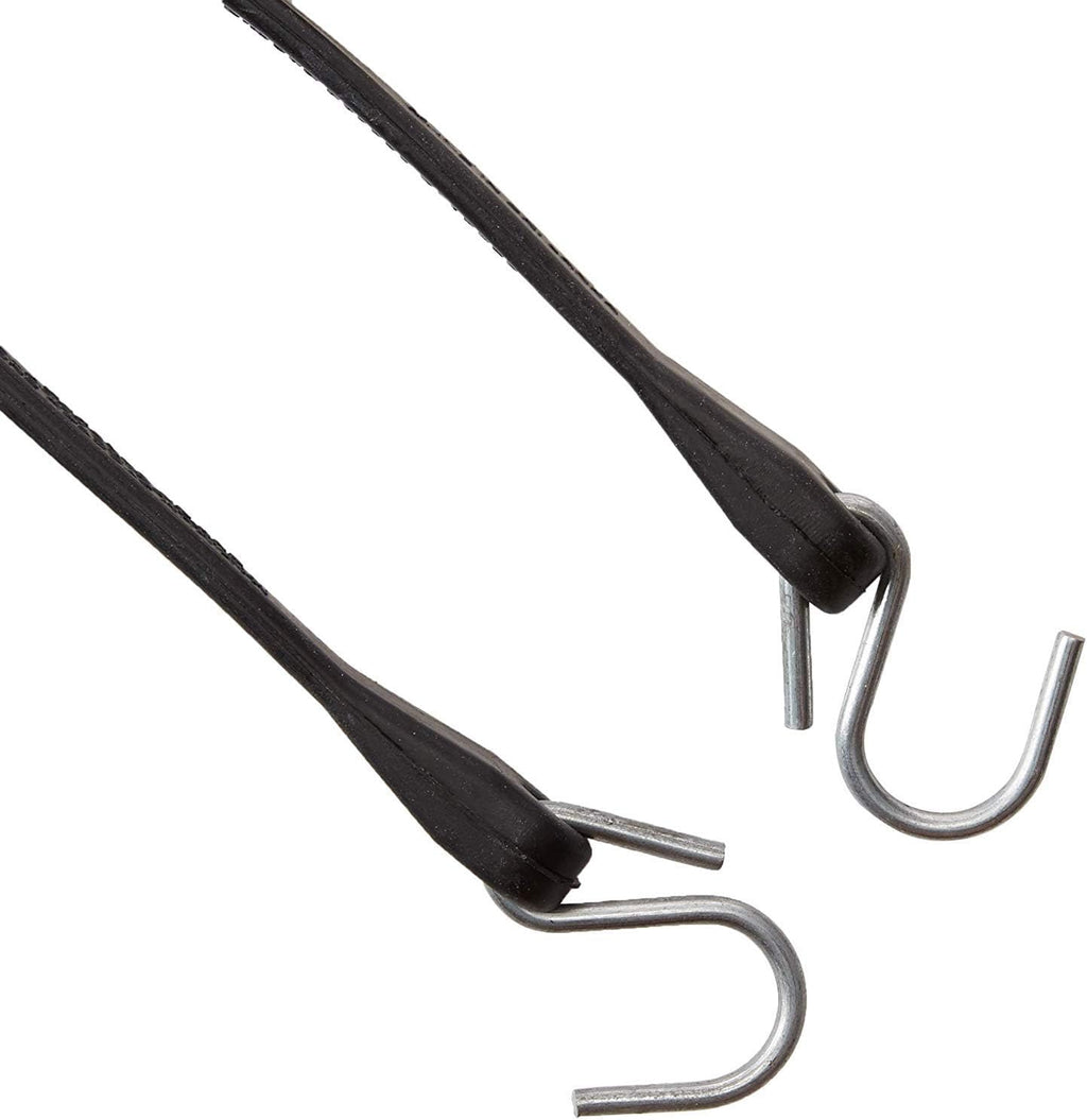 Pack of 25 41 inch Rubber Bungee Cords with Metal S Hooks O2573