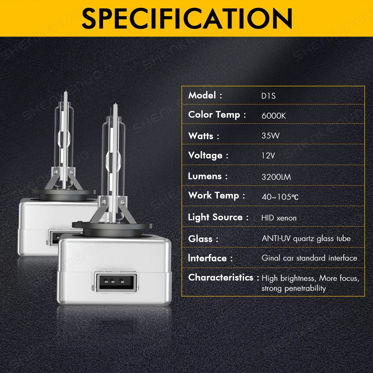 D3S HID Xenon Headlight Bulbs White R16726