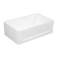 30 In. Apron Front Farmhouse Single Bowl Kitchen Sink, Matte White Z87723