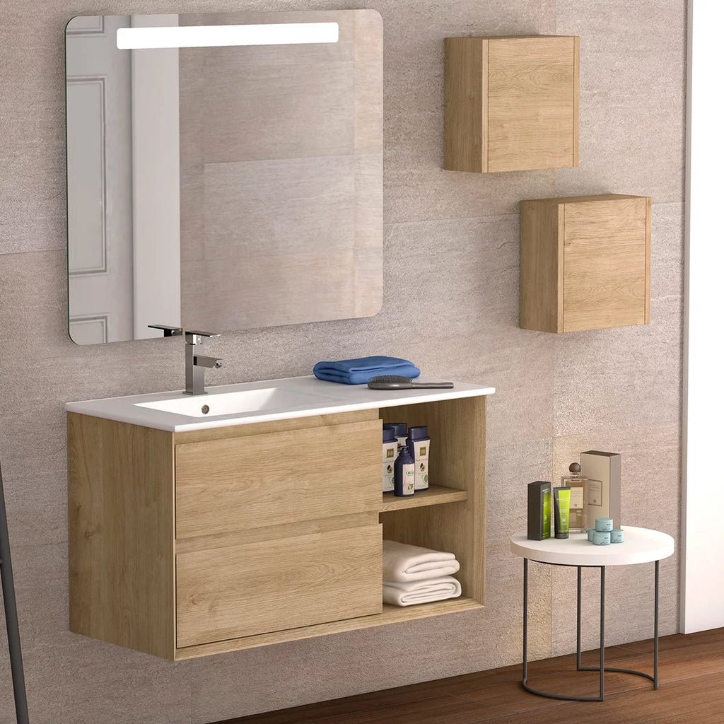 Oak Engineered Wood Side Cabinet W362617