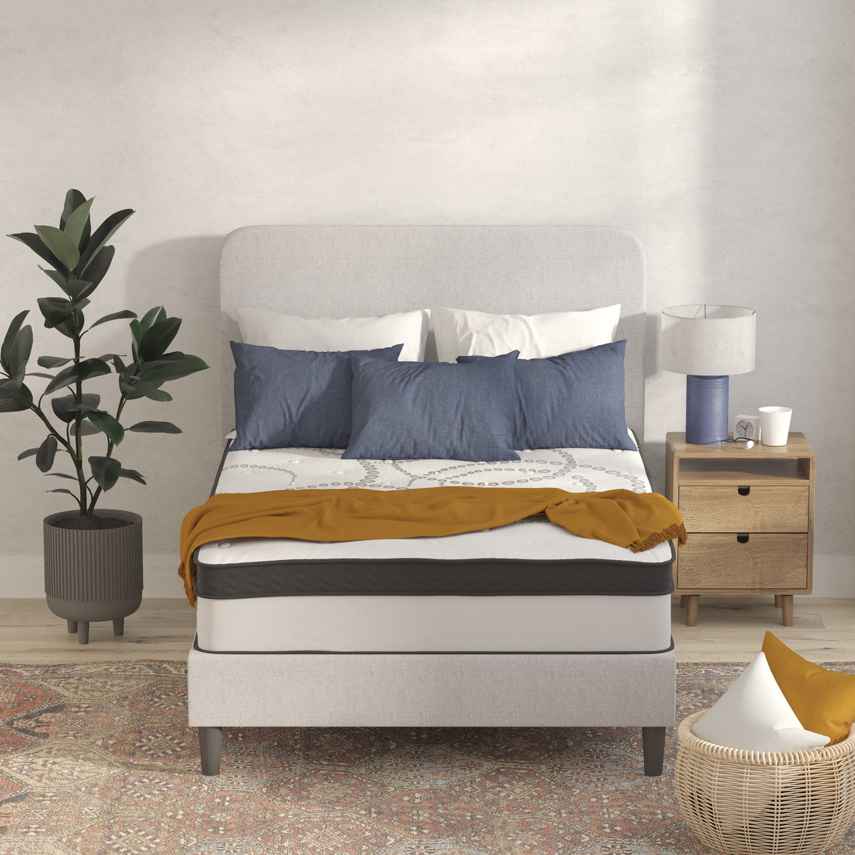 12 Inch CertiPUR-US Certified Hybrid Pocket Spring Mattress F58868