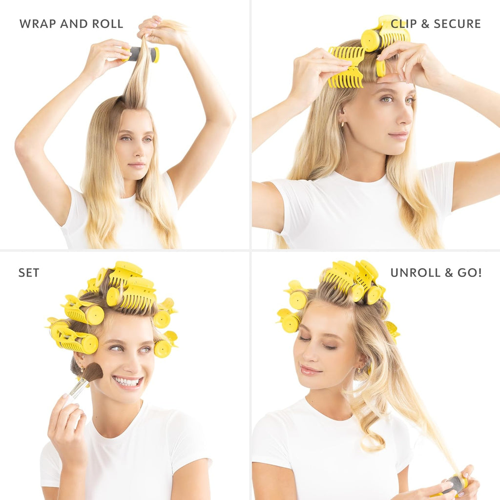 10 Rollers, 2 Sizes, Hot Rollers with Heat-Resistant Bag K17323