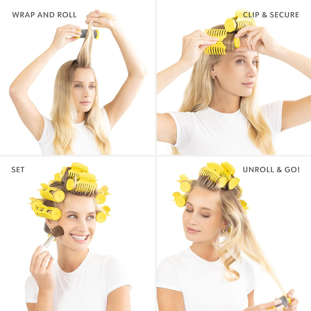 10 Rollers, 2 Sizes, Hot Rollers with Heat-Resistant Bag K17323