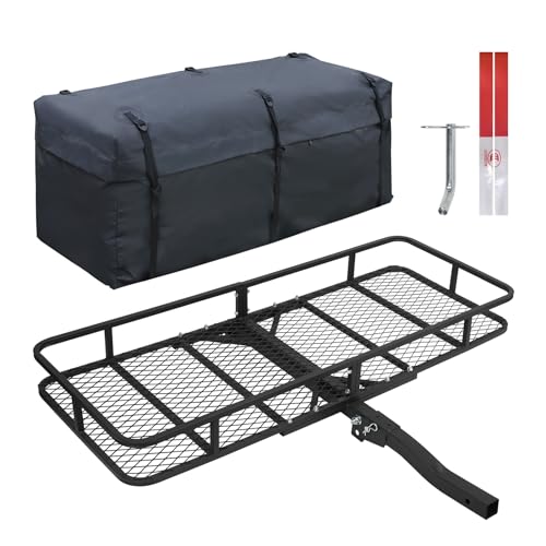 60"x24"x6" Folding Cargo Carrier Hitch Mount N636334