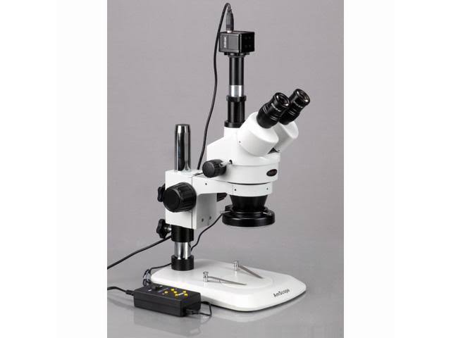3.5X-45X Zoom Stereo Microscope with 144-LED and 1.3MP Digital Camera C555