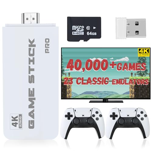 64GB Retro Gaming Console with Dual Wireless Controllers C7642