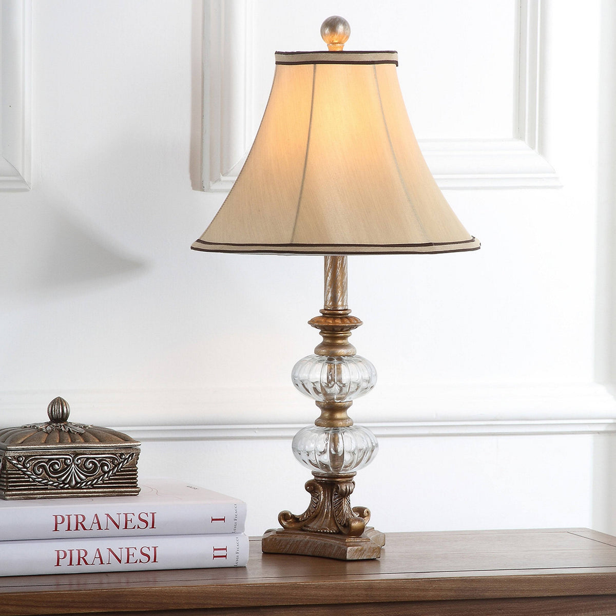 Glass Globe Table Lamp Set of 2 V477