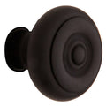 Pair of Estate Knob Without Rosette Distressed Oil-Rubbed Bronze T629