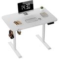 Electric Height Adjustable Standing Desk, 43 inch White M48505