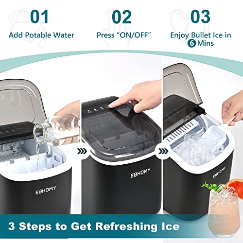 Portable Countertop Ice Maker with Basket and Scoop M334