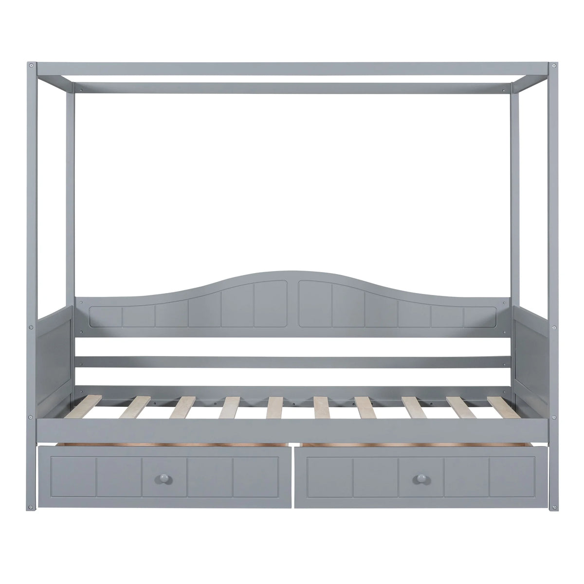 Twin Size Canopy Day Bed with 2 Drawers D61222