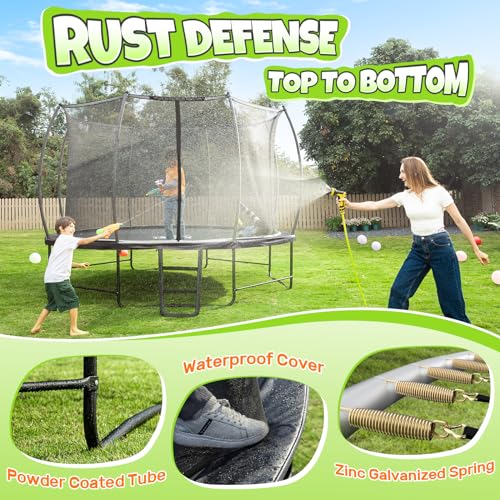 8FT Recreational Trampoline with Enclosure I6687