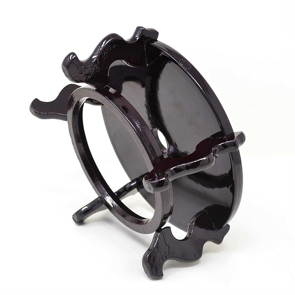 Wooden Fishbowl Planter Display Stand J887145