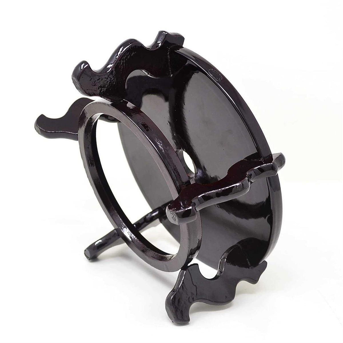 Wooden Fishbowl Planter Display Stand J887145