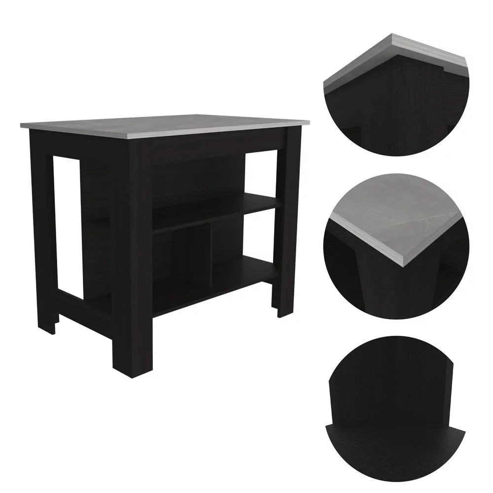Black Kitchen Island V280