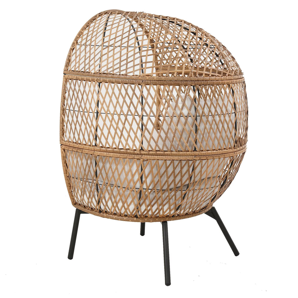 Boho Wicker Egg Chair V9333