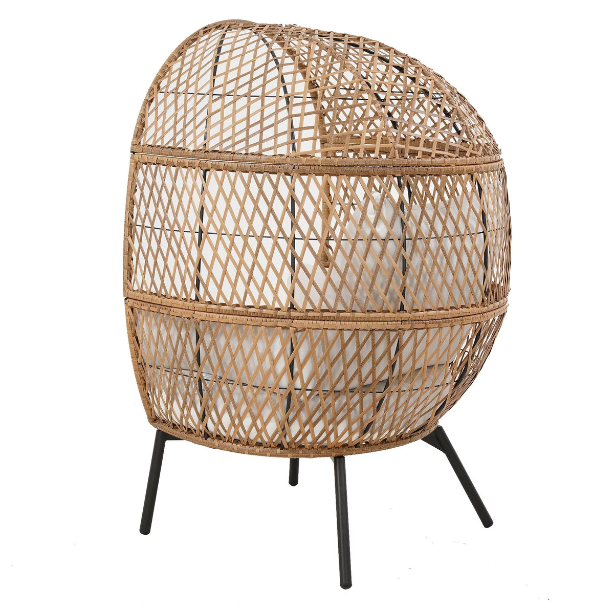 Boho Wicker Egg Chair V9333