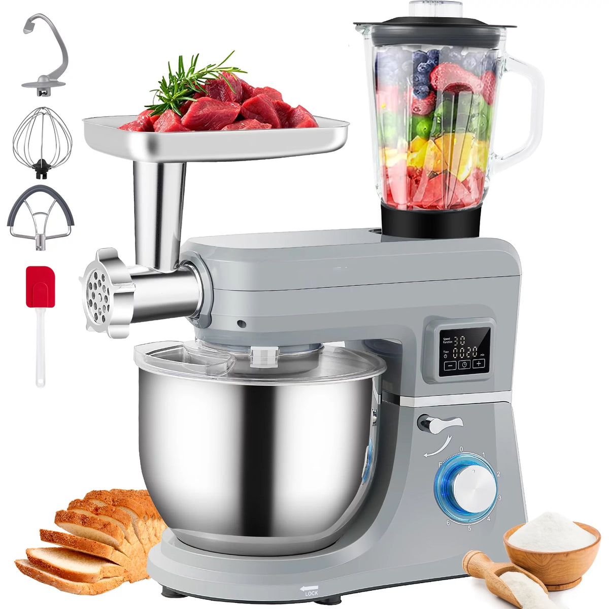 660W 7.4Qt 6-Speed Tilt-Head Stand Mixer S60980