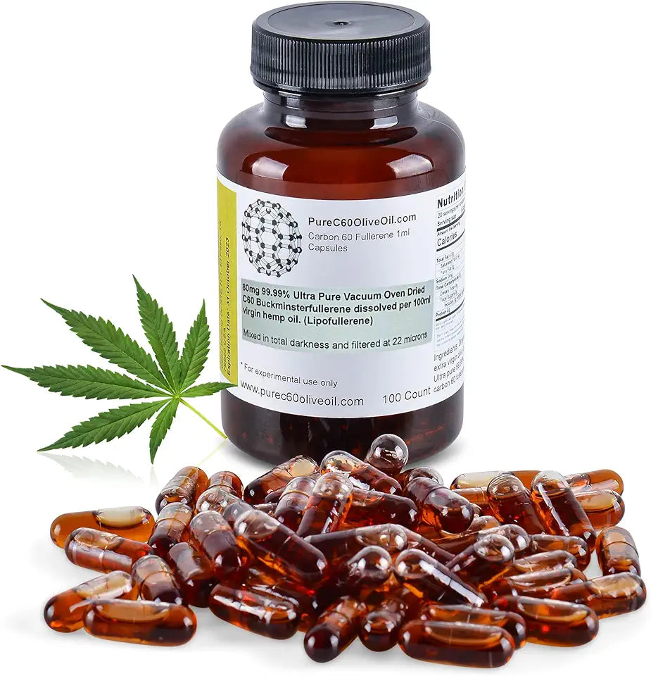 Organic Hemp Seed Oil Capsules 80mg E574