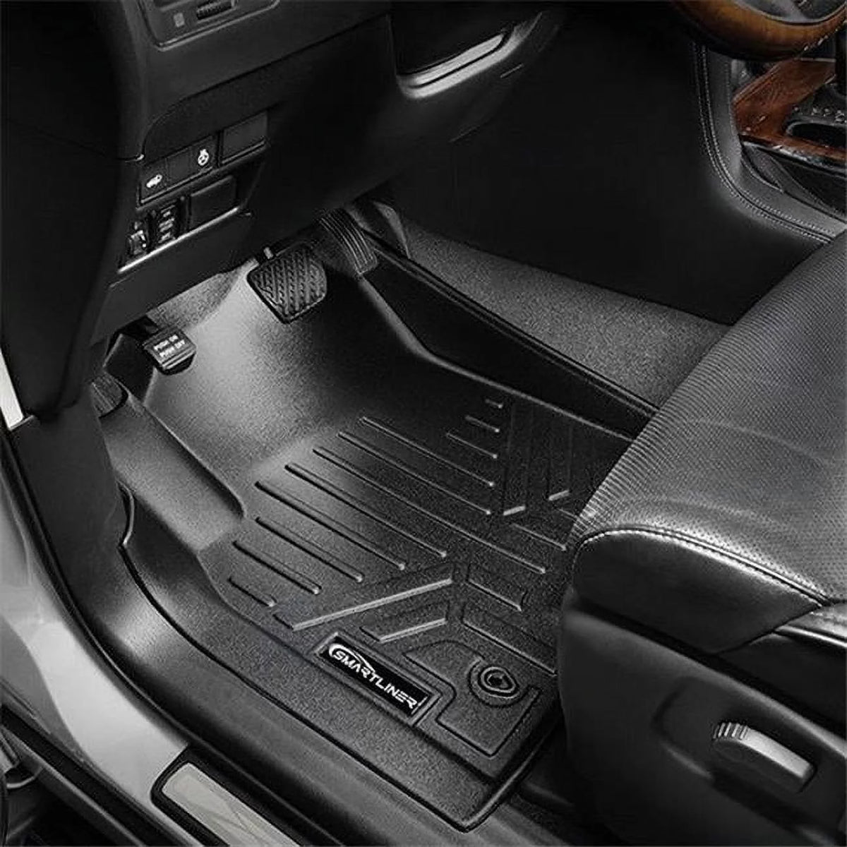 Custom Fit 2 Row Floor Mat Liner Set Black W51819