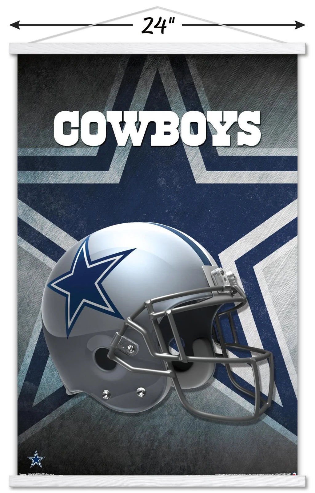 Dallas Cowboys Helmet Wall Poster 22.375 x 34 B2389