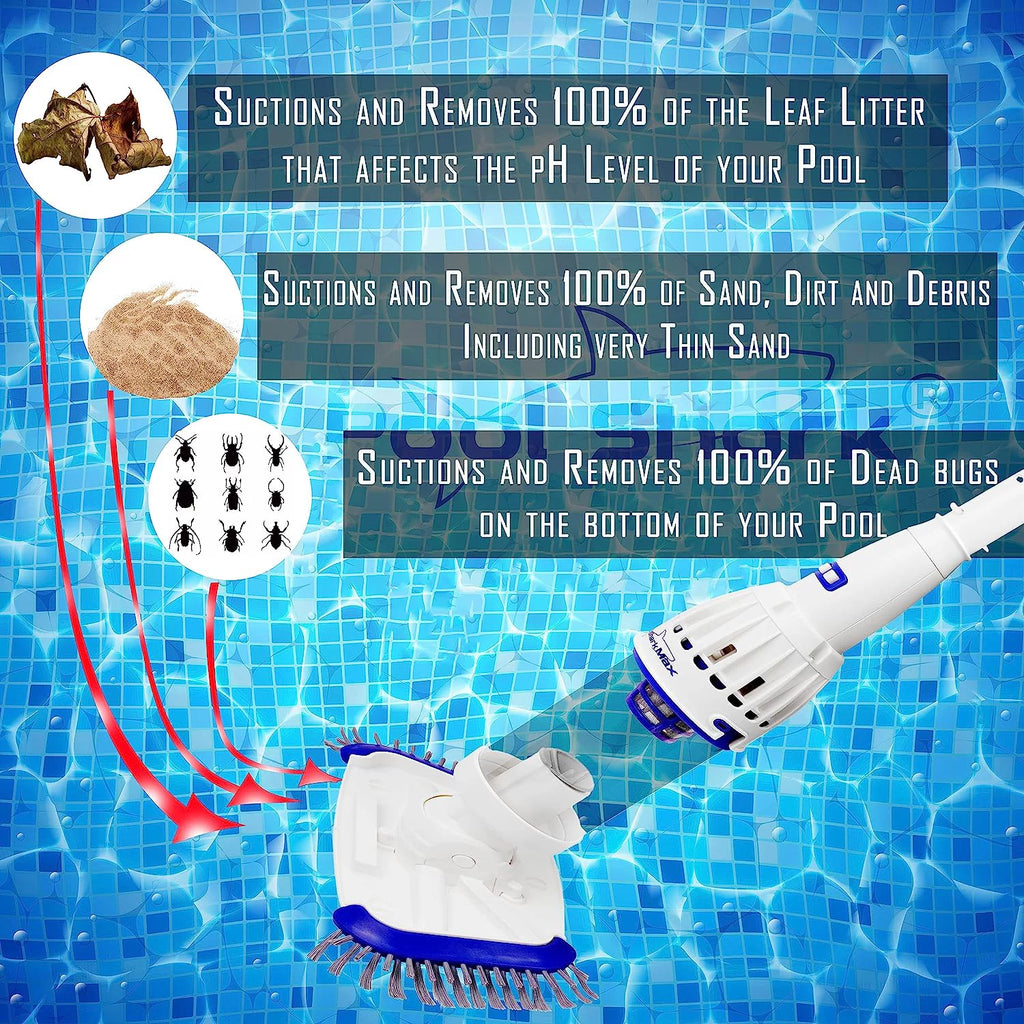 Cordless Rechargeable Pool Vacuum with Roller and Brushes P48843