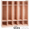 5 Grids Plywood Birch Coat Locker Y954889