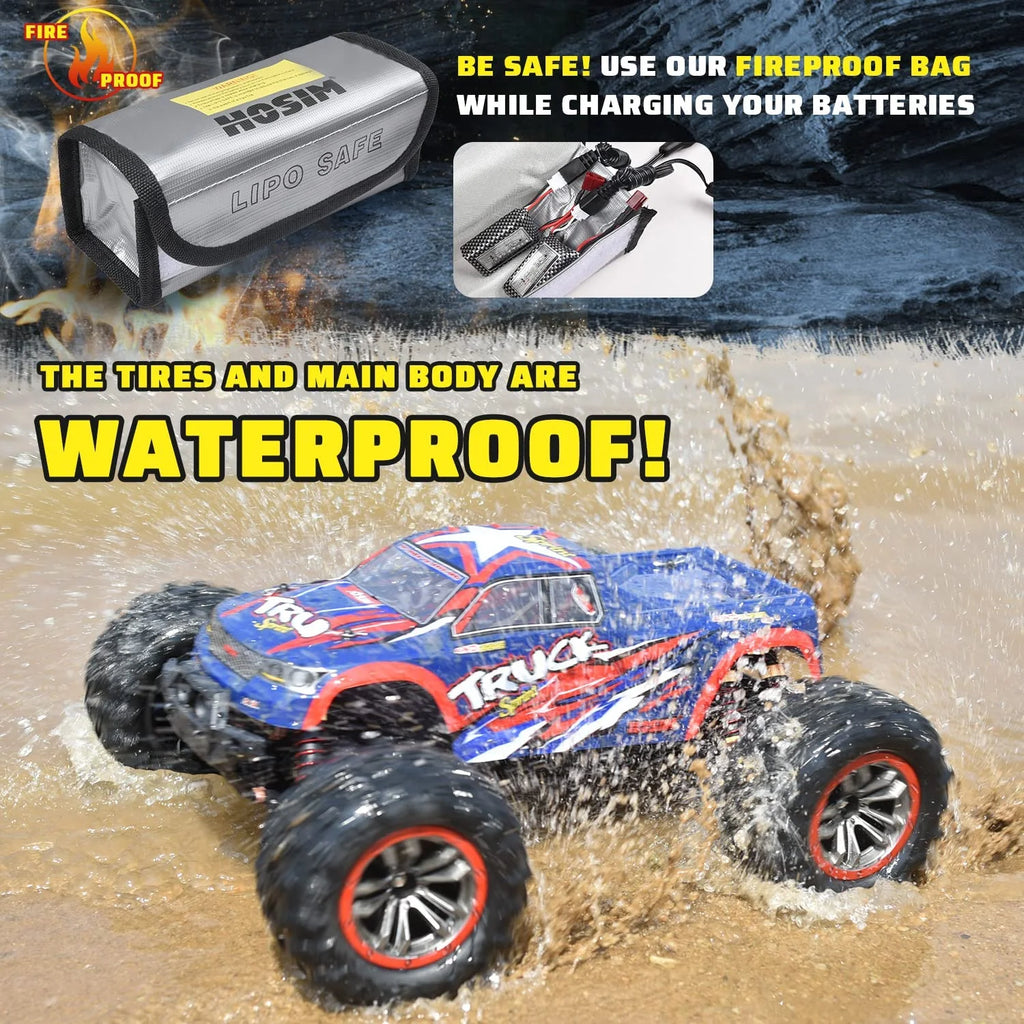 1:10 4WD RC Monster Truck, 48+ KMH, 2 Batteries G5757