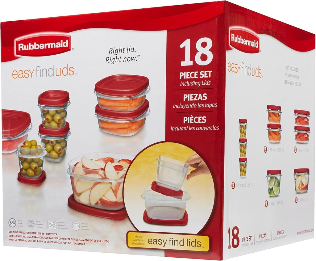 18-Piece Food Storage Containers O6337